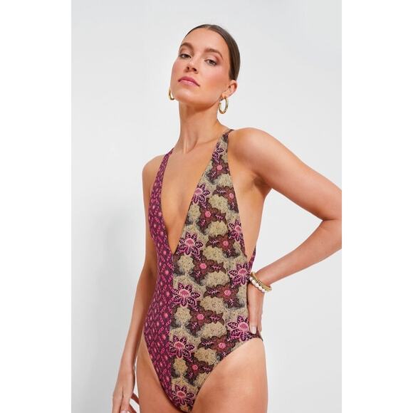 ULLA JOHNSON  Liz Maillot Gladiola One Piece NWT size P (0) - Picture 4 of 11